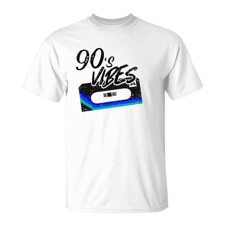 Funny Vintage 90S Vibe Party Compact Cassette Tape Stereo T-Shirt
