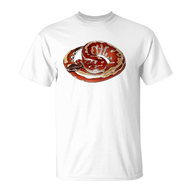 Gorgeous Snake Herpetologist Gift Red Blood Python T-Shirt