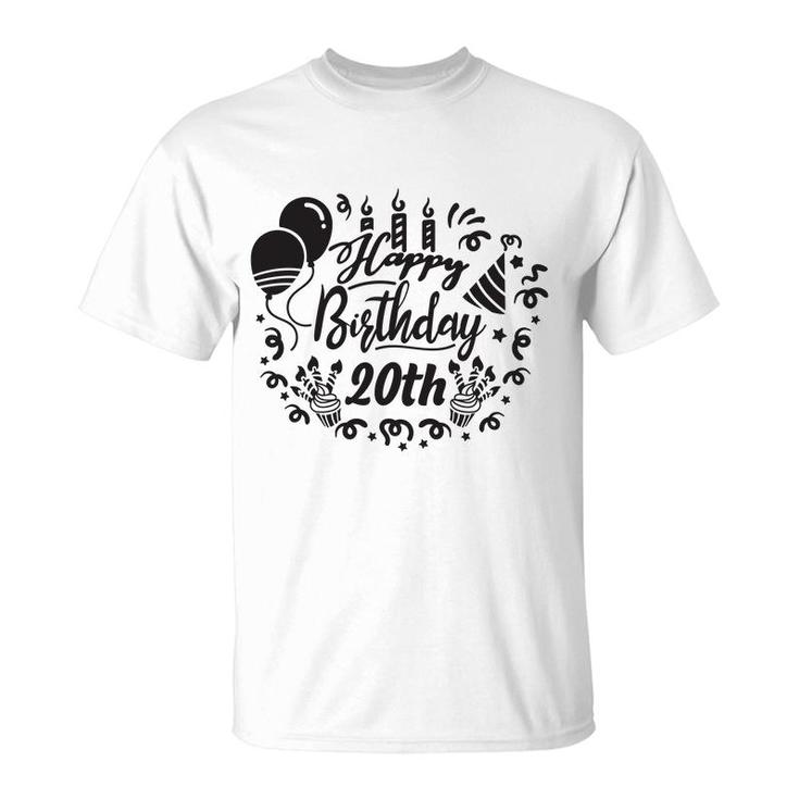 Happy Birthday 20Th Since I Was Born In 2002 With Lots Of Fun T-Shirt