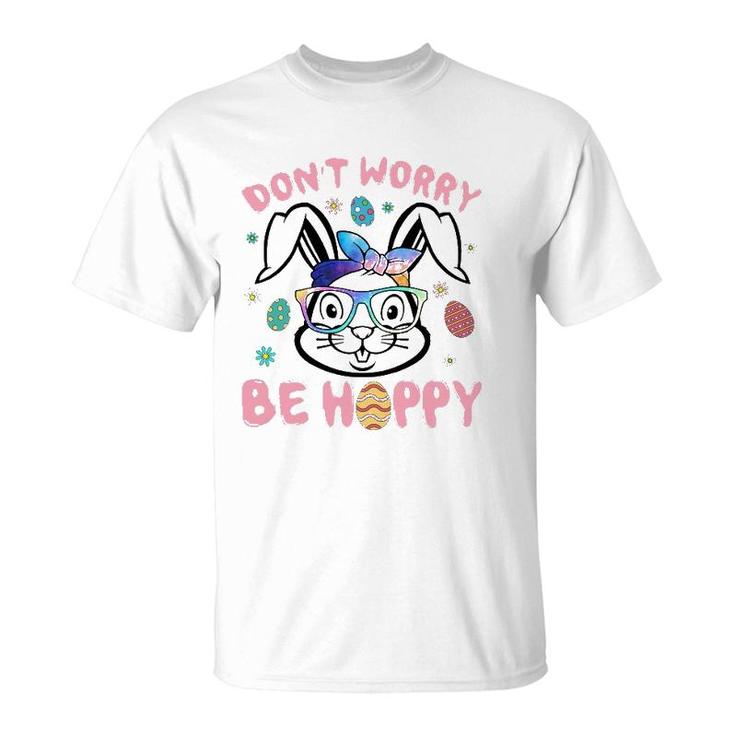 Happy Easter Day Dont Worry Be Hoppy Easter Bunny Women T-Shirt