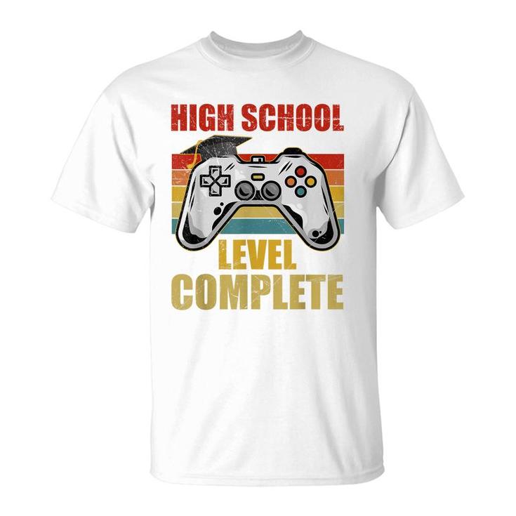 High School Level Complete Gamer Class Of 2022 Graduation  T-Shirt