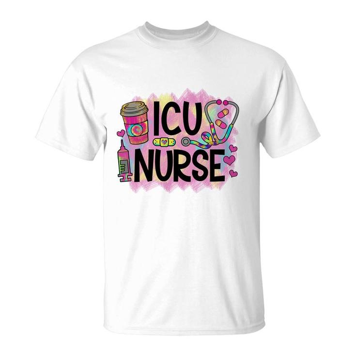 Icu Nurse Nurses Day Colorful 2022  T-Shirt