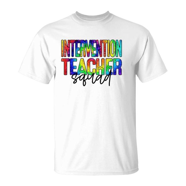Intervention Teacher Squad Back To School For Teacher Crew T-Shirt