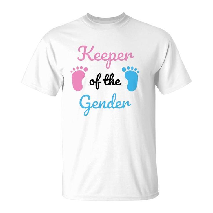 Keeper Of The Gender Reveal Party Supplies T-Shirt