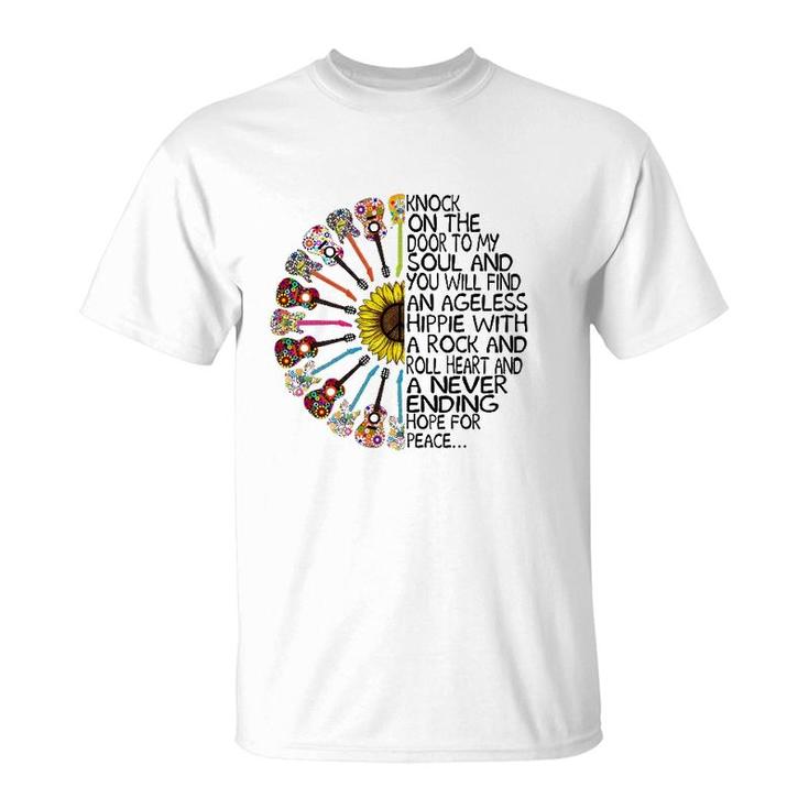 Knock On The Door To My Soul Funny Hippie T-Shirt