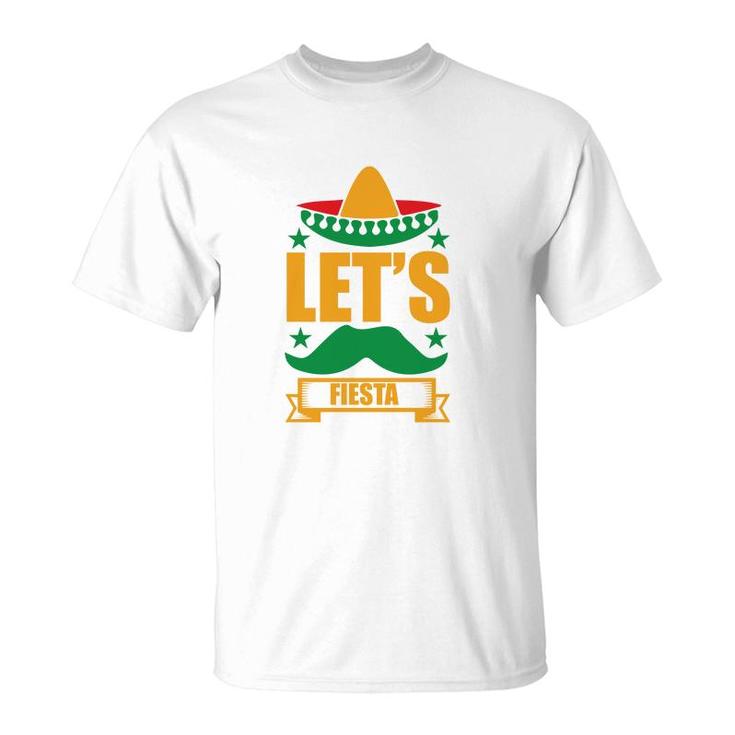 Lets Fiesta Banner Decoration Gift For Human T-Shirt