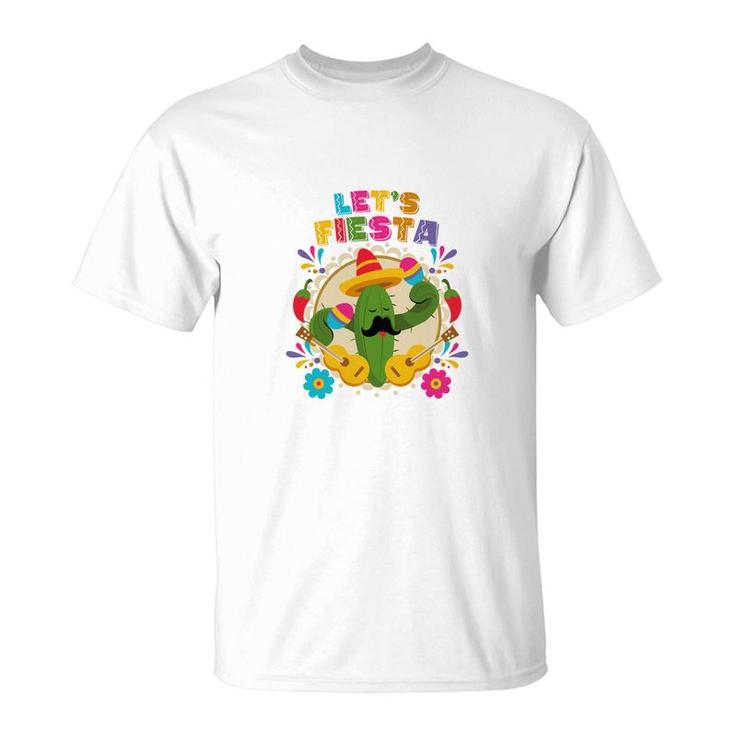 Lets Fiesta Catus Decoration Gift For Human T-Shirt