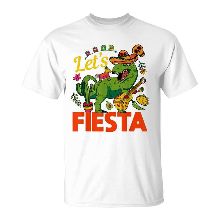 Lets Fiesta Cinco De Mayo Camisa Mexicana Hombre  T-Shirt