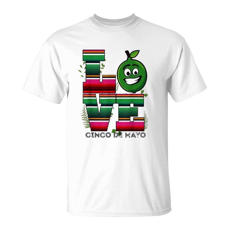 Love Cinco De Mayo Mexican Poncho Blanket T-Shirt