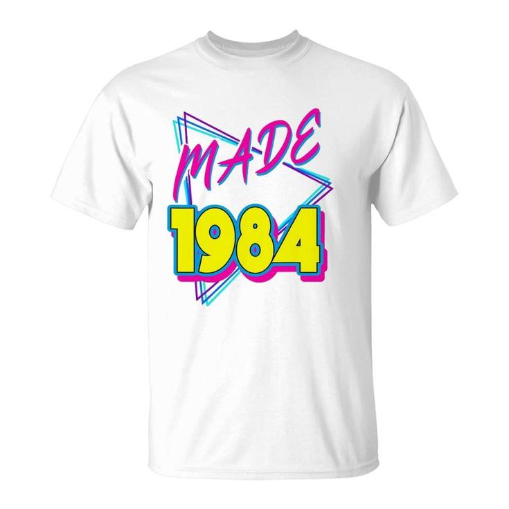 Made In 1984 38Th Birthday Retro 38 Years Old Vintage 80S T-Shirt