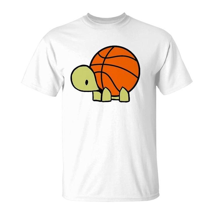 Max Turtle Loves Basketball I Baller Turtles Team T-Shirt