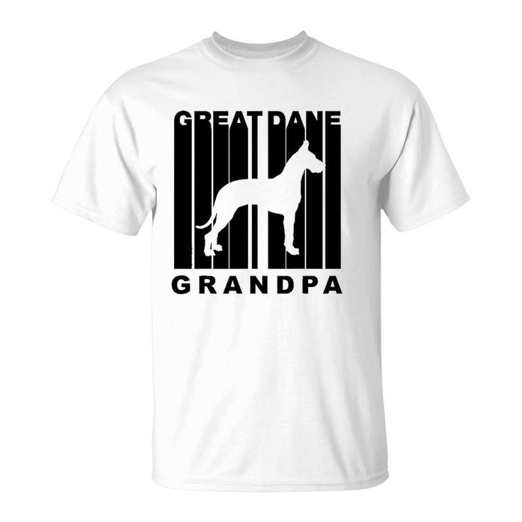 Mens Retro Style Great Dane Grandpa Dog Grandparent T-Shirt