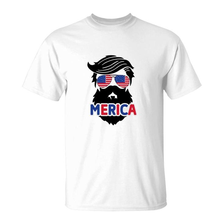 Merica July Independence Day Black Man Great 2022 T-Shirt