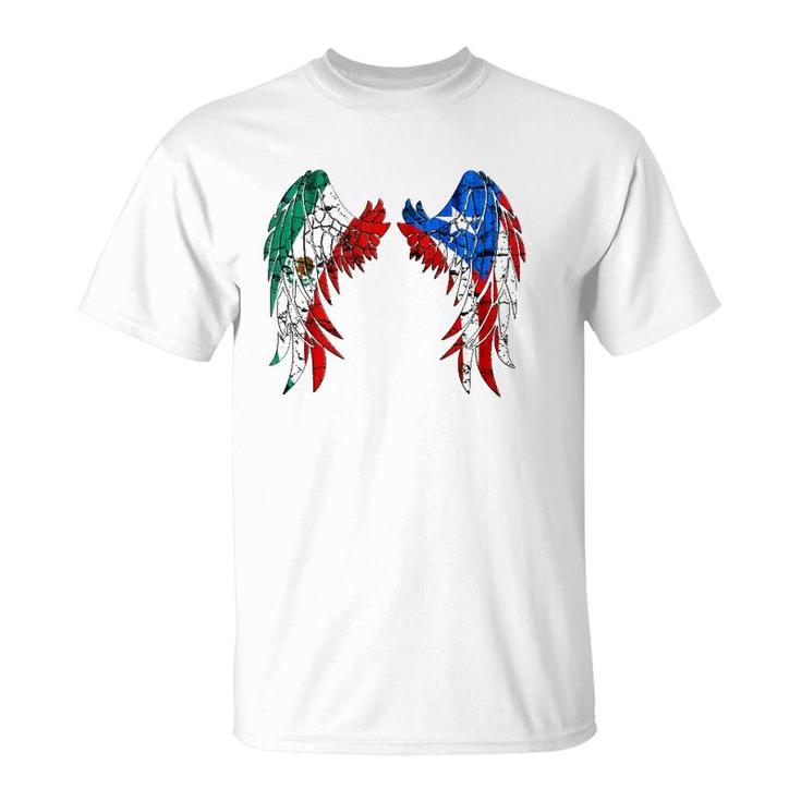 Mexican Puerto Rico Flag Mexico Mexican And Puerto Rican  T-Shirt