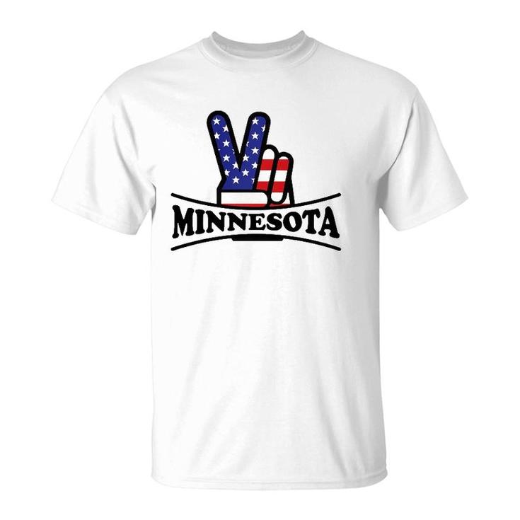 Minnesota Home State Retro Vintage 70S 80S Style  T-Shirt