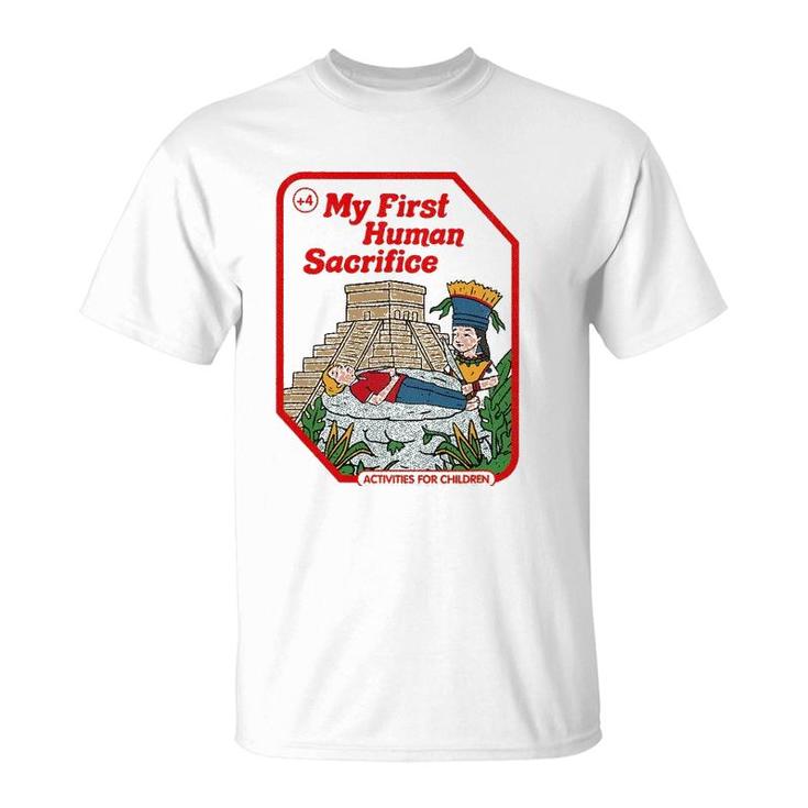 My First Human Sacrifice Occult Goth Vintage Childgame T-Shirt