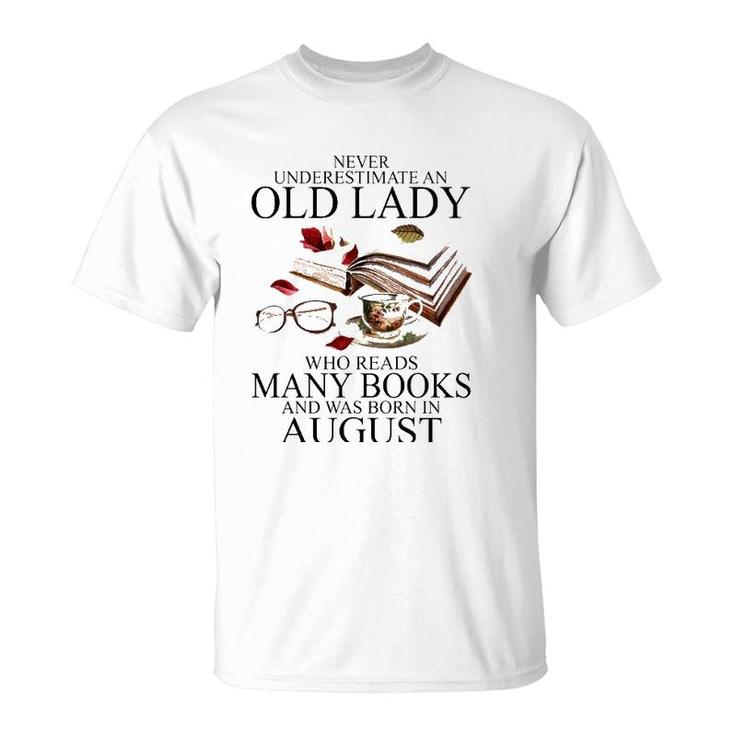 Never Underestimate An Old Lady Who Reads Many Books T-Shirt