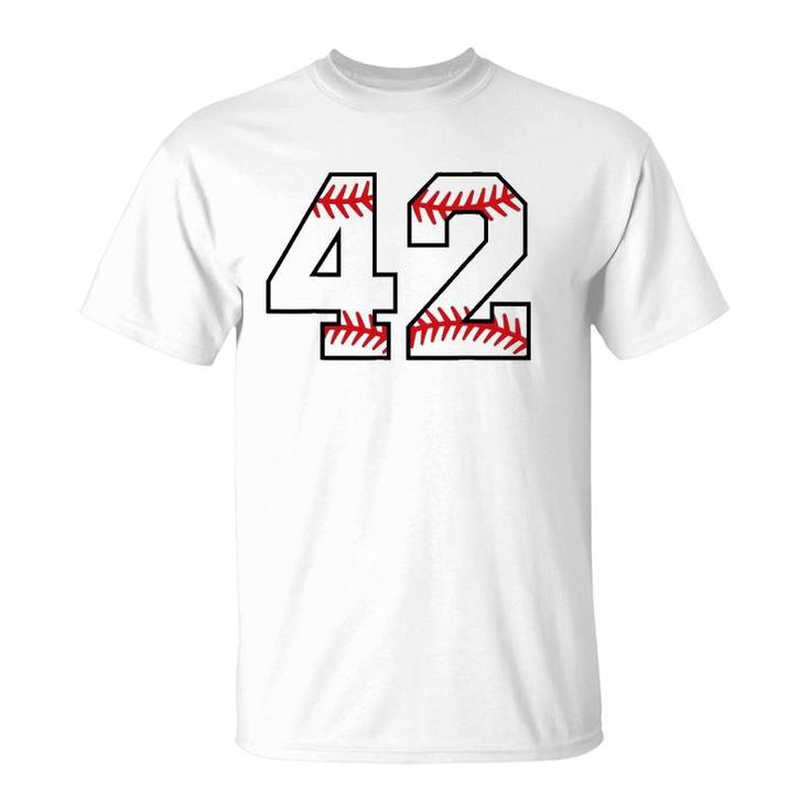 Number 42 Forty Two Baseball Lucky Favorite Jersey Number T-Shirt
