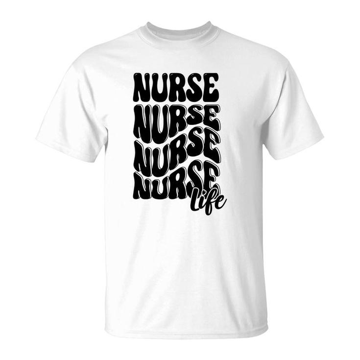 Nurse Life Nurses Day Full Black Color Gift 2022 T-Shirt