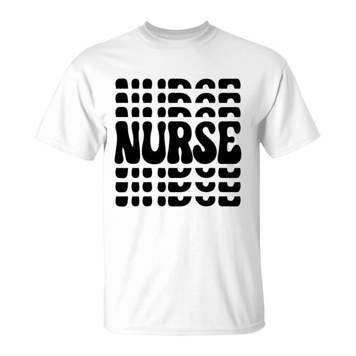 Nurses Day Black Interesting Gift For Human 2022 T-Shirt