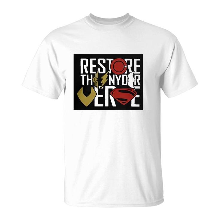 Official Restore The Snyderverse Superhero T-Shirt