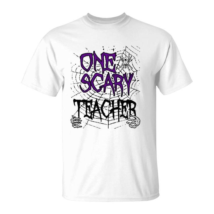 One Scary Teacher Matching Family Halloween Costume T-Shirt