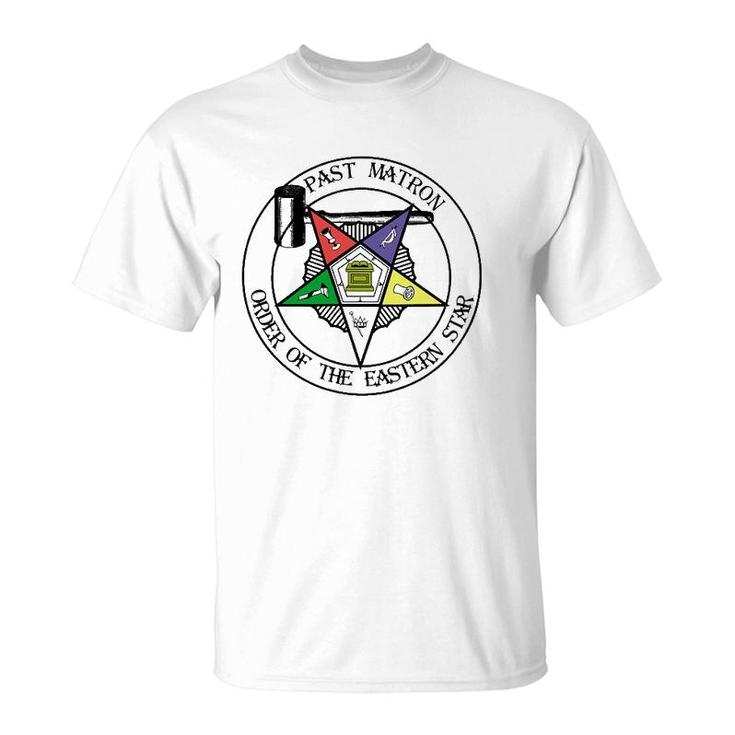 Past Matron Gavel Symbol Masonic Order Of The Eastern Star T-Shirt