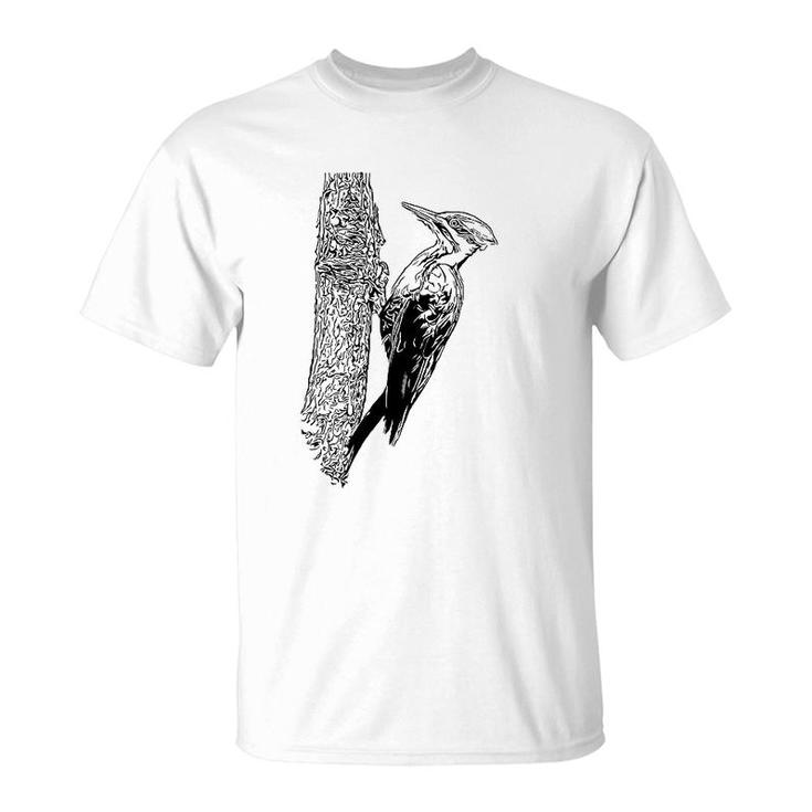 Pileated Woodpecker Bird Lover Gift T-Shirt