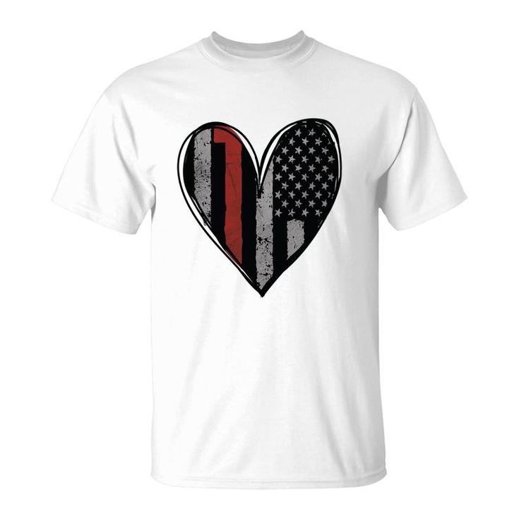 Proud And Sending Love To Firefighter Job T-Shirt