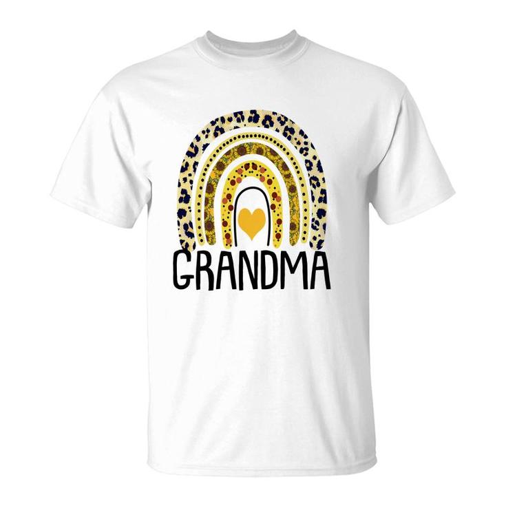 Rainbow Idea Grandma Vintage Mothers Day Gift T-Shirt