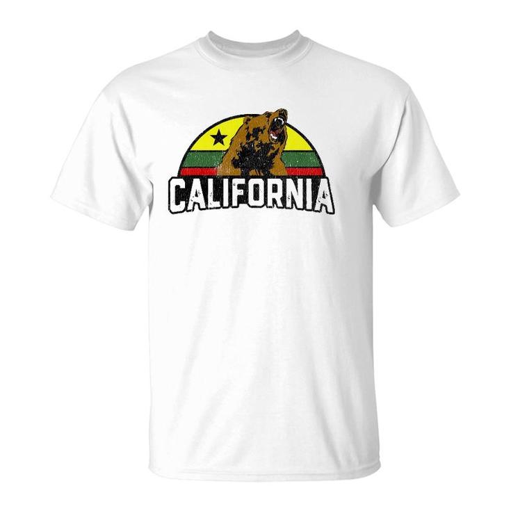 Rasta Bear California Republic Vacation T-Shirt