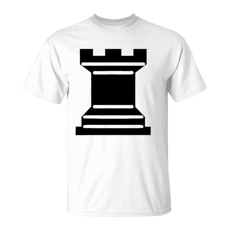 Rook Chess Piece Strategy Board Game Graphic Tee T-Shirt