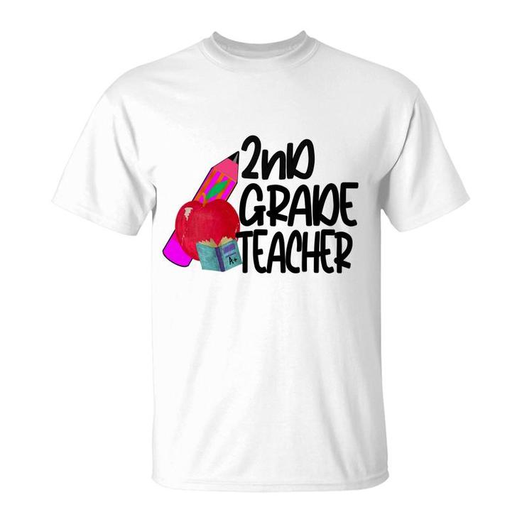 Second Grade Teacher Back To School Black Teacher Life T-Shirt
