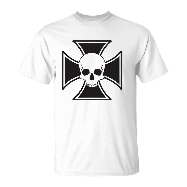 Skull & Iron Cross Halloween Costume T-Shirt