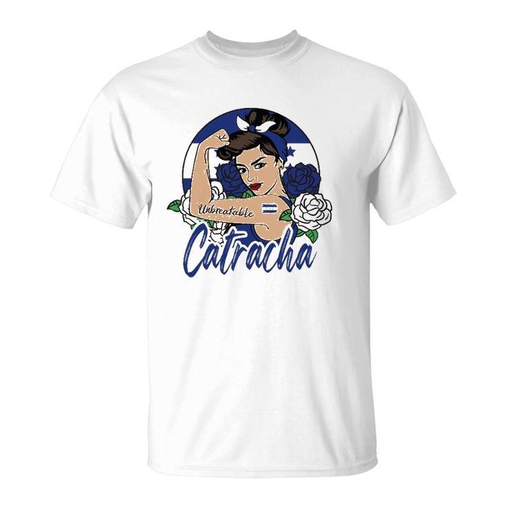 Soy Catracha Honduras Girl Honduran Mujer Hondureña Flag T-Shirt