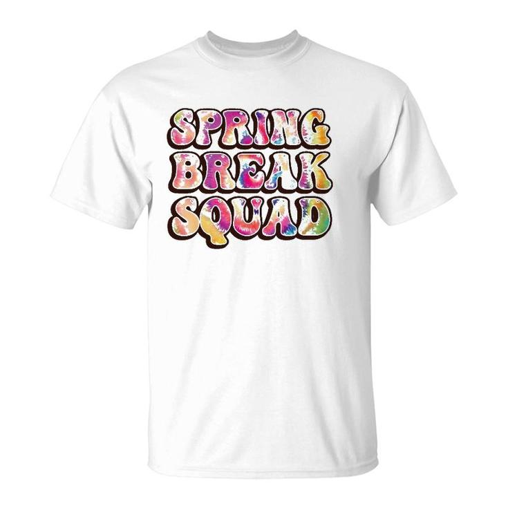 Spring Break Squad Beach Colorful Tie Dye Spring Break 2022 Gift T-Shirt