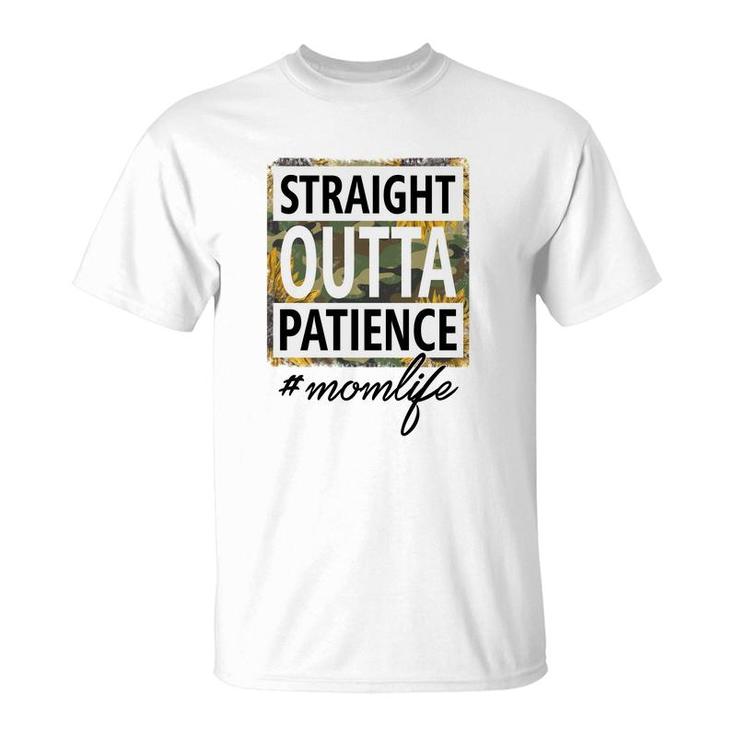 Straight Outta Patience Momlife Vintage Mothers Day T-Shirt