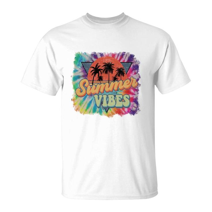 Summer Vibes Retro Summer Beach Design T-Shirt