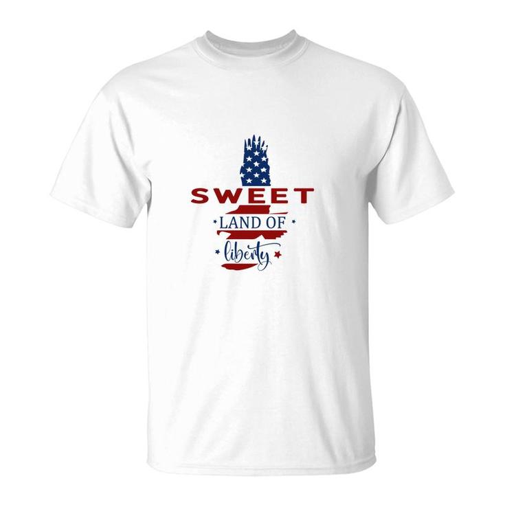 Sweet Land Of Liberty July Independence Day 2022 T-Shirt