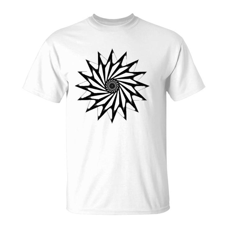 Symmetry And Illusion Circle Custom T-shirt