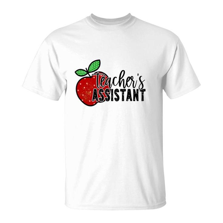 Teachers Assistant Apple Design For Teacher T-Shirt