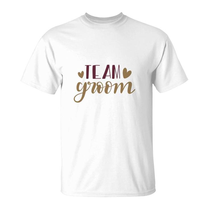 Team Groom Bachelor Party Vintage Style T-Shirt