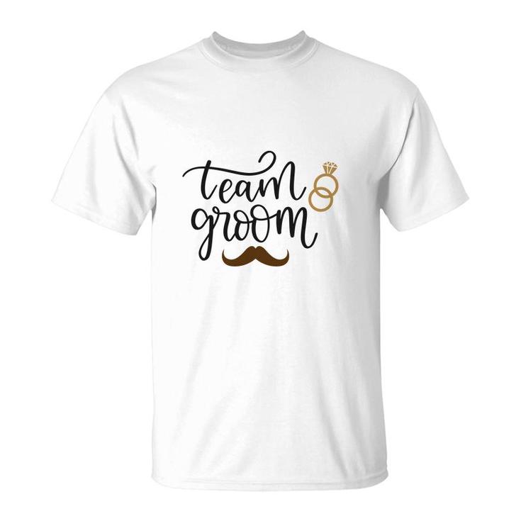 Team Groom Groom Bachelor Party Retro T-Shirt