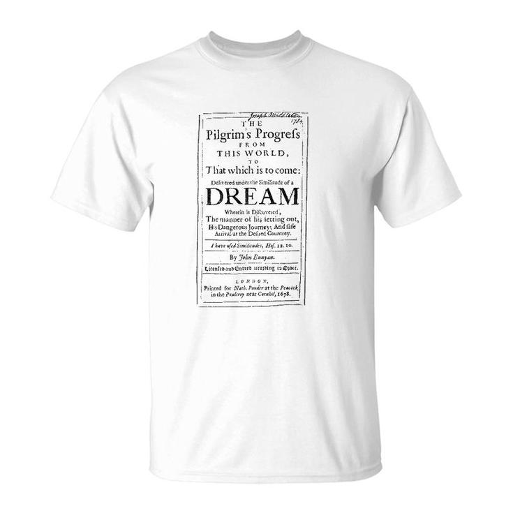 The Pilgrims Progress John Bunyan Title Page T-Shirt