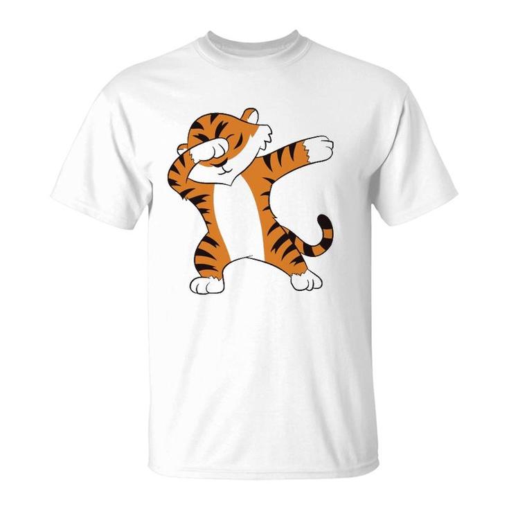 Tiger Dabbing Tiger Fan Tiger Lover Dabbing Tiger Dab  T-Shirt