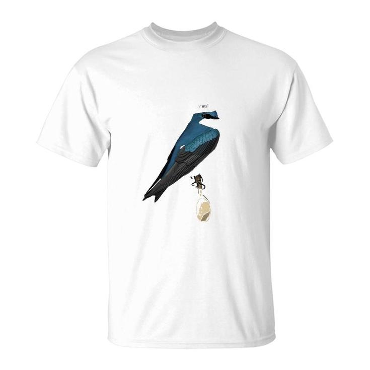 Tree Swallow Kitchen Chef Hat Cooking Funny Bird T-Shirt