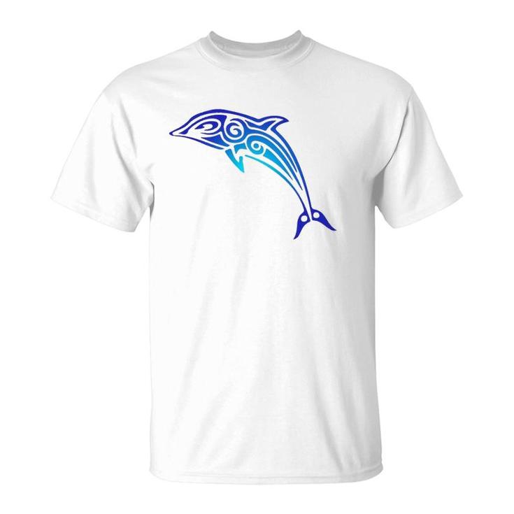 Tribal Dolphin Gift Hawaii Islander Polynesian Maori Art T-Shirt