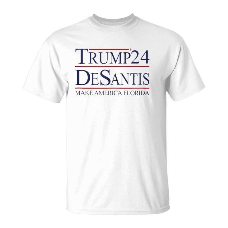 Trump Desantis 2024 Make America Florida Women Man T-Shirt