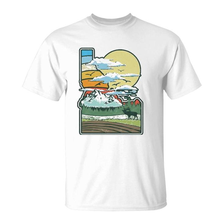 Vintage Idaho Nature & Outside Retro 80S Graphic T-Shirt