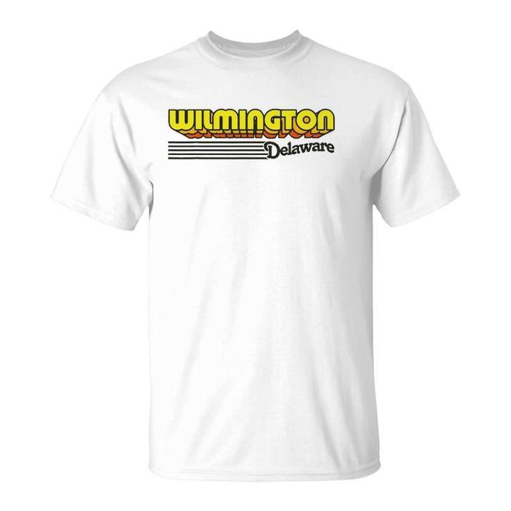 Vintage Wilmington Delaware - Retro Stripes T-Shirt